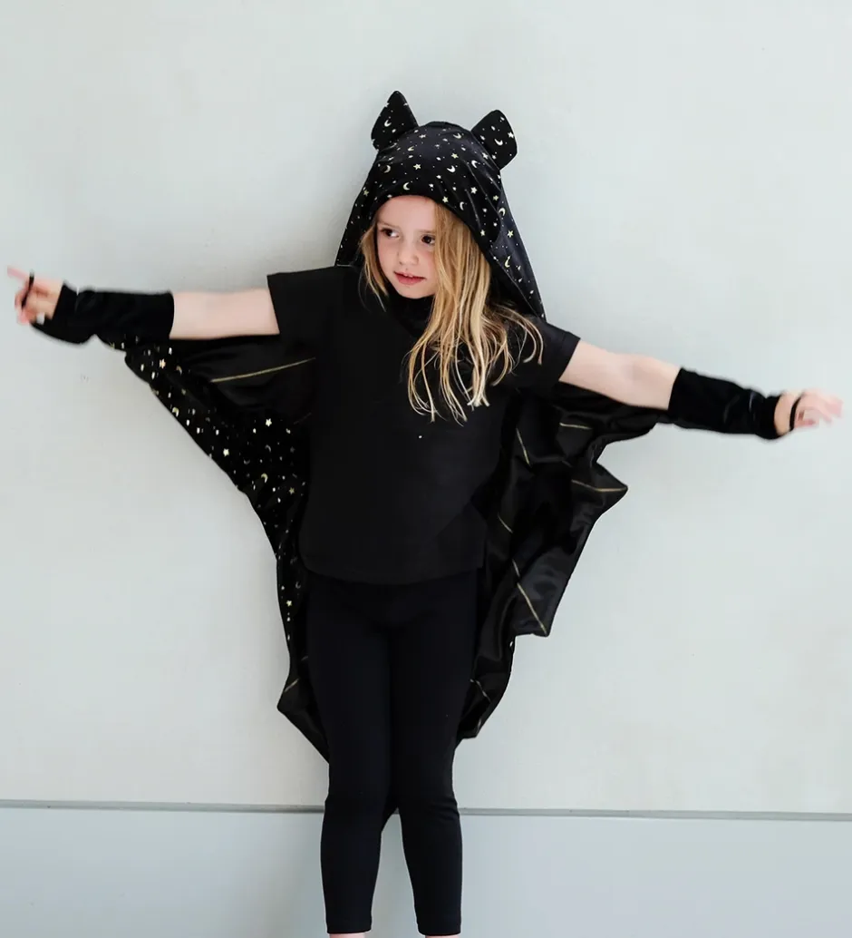 Kappe m. Hætte - Black Bat Halloween>Mimi & Lula Discount
