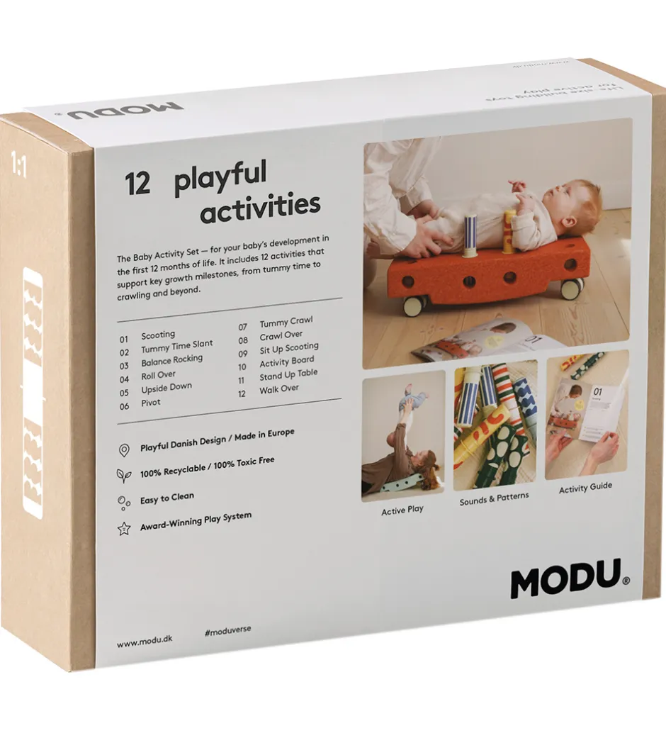 Baby Motoriksæt - 10 Dele - Ocean Mint/Forest Green>MODU Hot