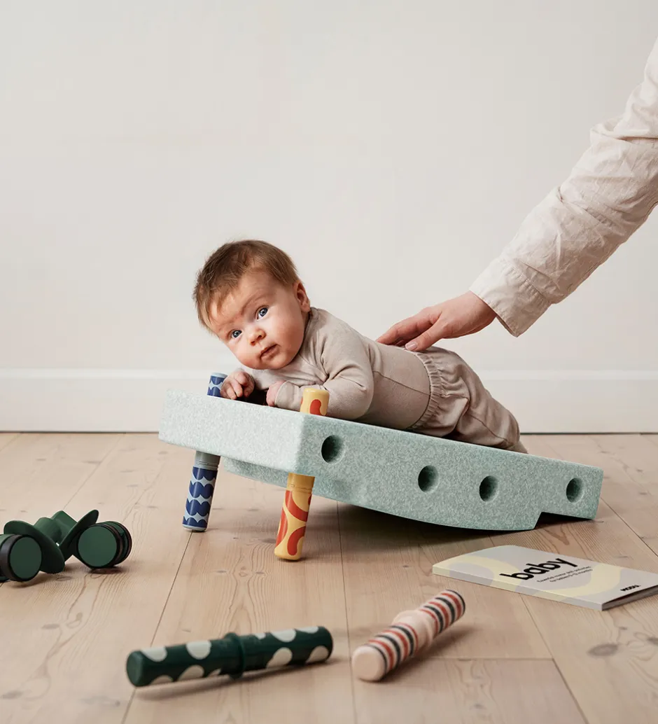 Baby Motoriksæt - 10 Dele - Ocean Mint/Forest Green>MODU Hot