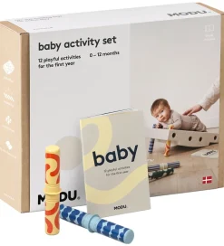 Baby Motoriksæt - 10 Dele - 50x40x10 cm - Sand Grey/Honey Y>MODU Online