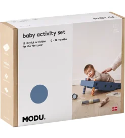 Baby Motoriksæt - 10 Dele - Deep Blue/Sky Blue>MODU