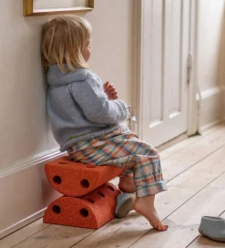 Børneskammel - 4 Dele - Burnt Orange/Dusty Green><noscript><img width=