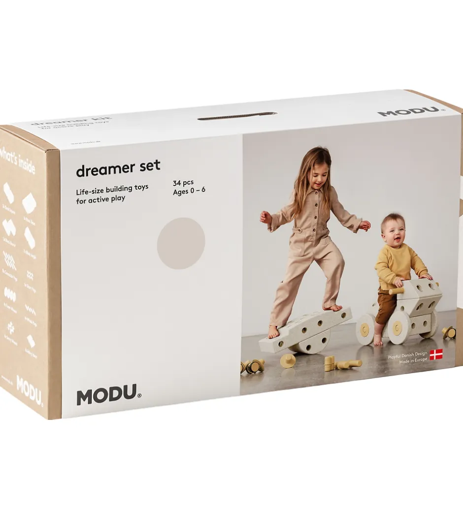 Dreamer Sæt - 34 Dele - 70x40x20 cm - Sand Grey/Honey Yello>MODU Sale