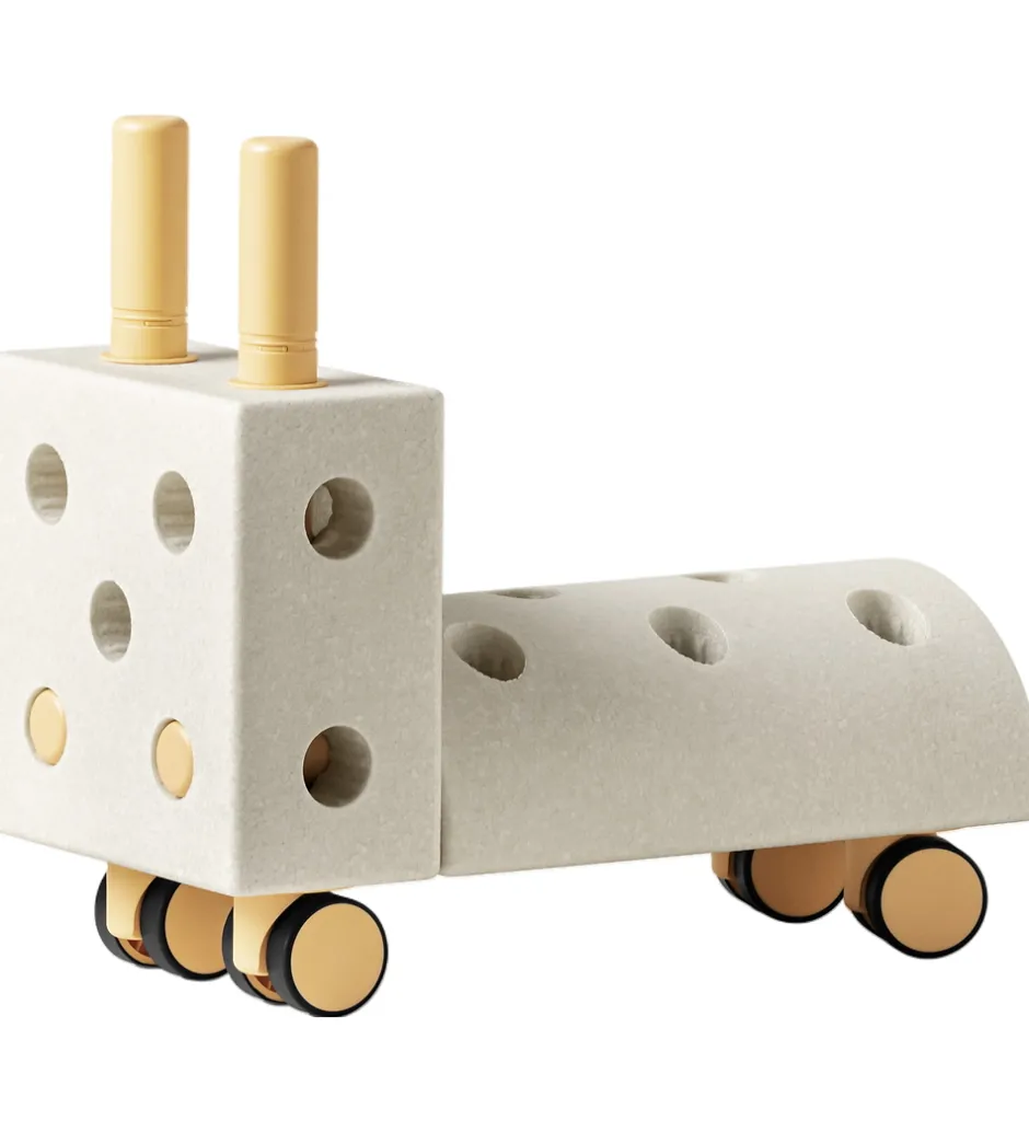 Gåvogn - Tiny Ride - 10 Dele - 40x20x36 cm - Sand Grey/Hone>MODU Best