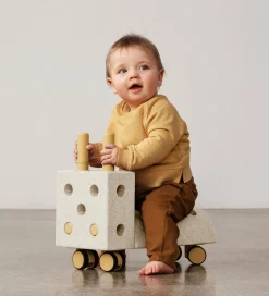Gåvogn - Tiny Ride - 10 Dele - 40x20x36 cm - Sand Grey/Hone>MODU Best