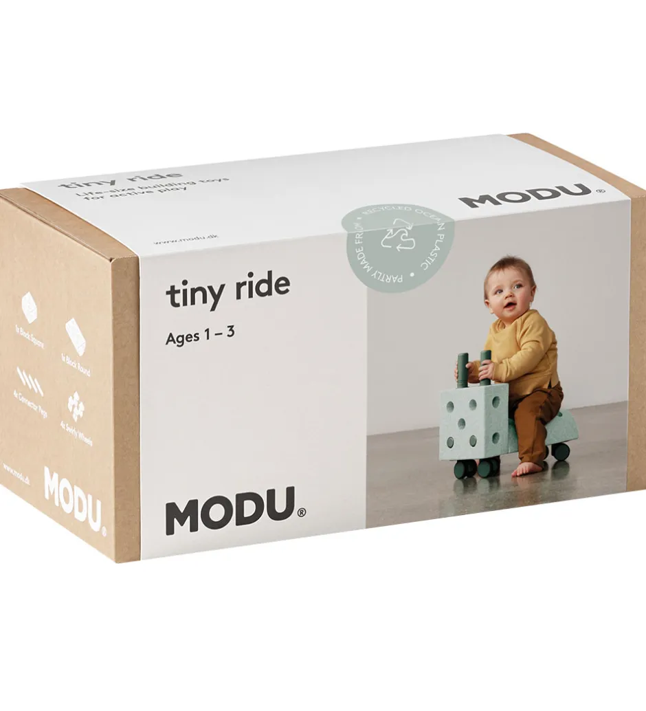 Gåvogn - Tiny Ride - 10 Dele - 40x20x36 cm - Ocean Mint/For>MODU Best