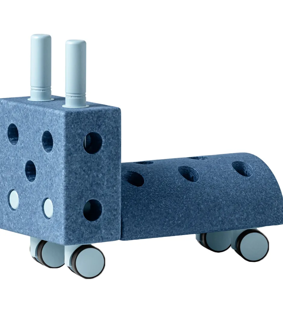 Gåvogn - Tiny Ride - 10 Dele - 40x20x36 cm - Deep Blue/Sky>MODU Clearance