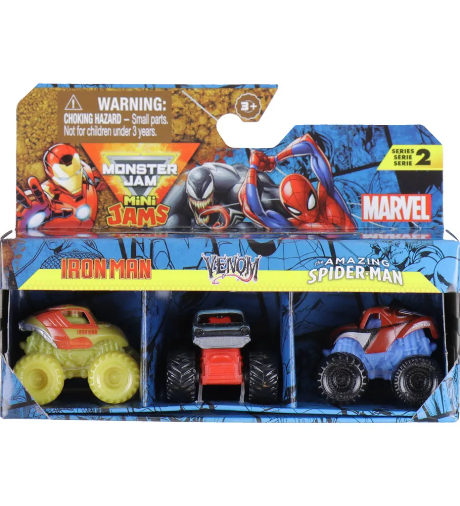 Biler - 1:87 - Mini - Marvel - 3-pak>Monster Jam Best