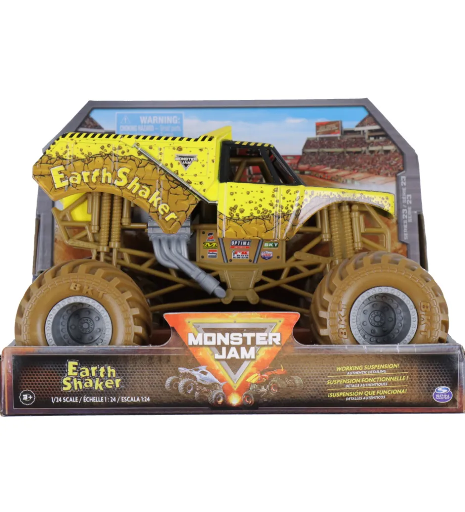 Collector Truck - 1:24 - Earth Shaker - Brun/Gul>Monster Jam