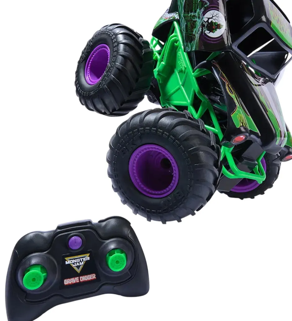 Fjernstyret Truck - 1:15 - Smash & Bash Grave Digger>Monster Jam Sale