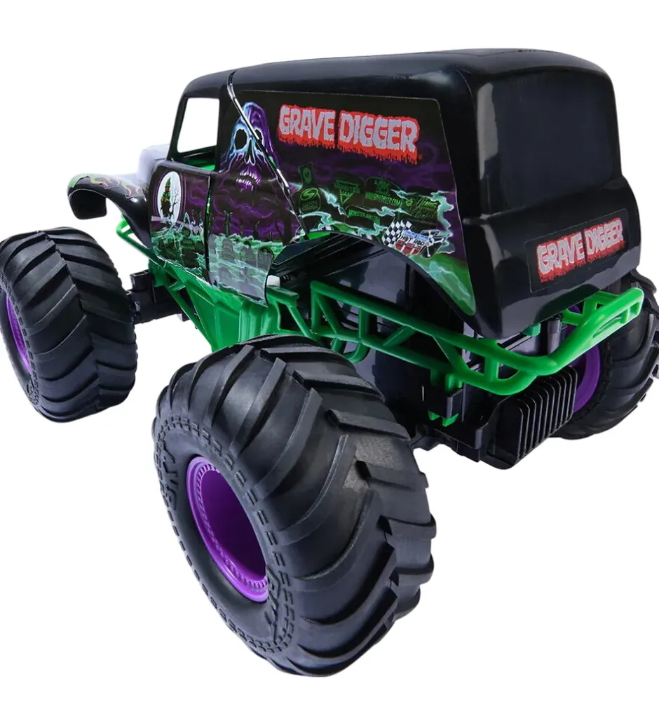 Fjernstyret Truck - 1:15 - Smash & Bash Grave Digger>Monster Jam Sale