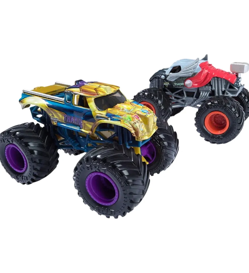 Truck - 1:64 - Marvel - 2-pak - Thanos vs Thor>Monster Jam Hot