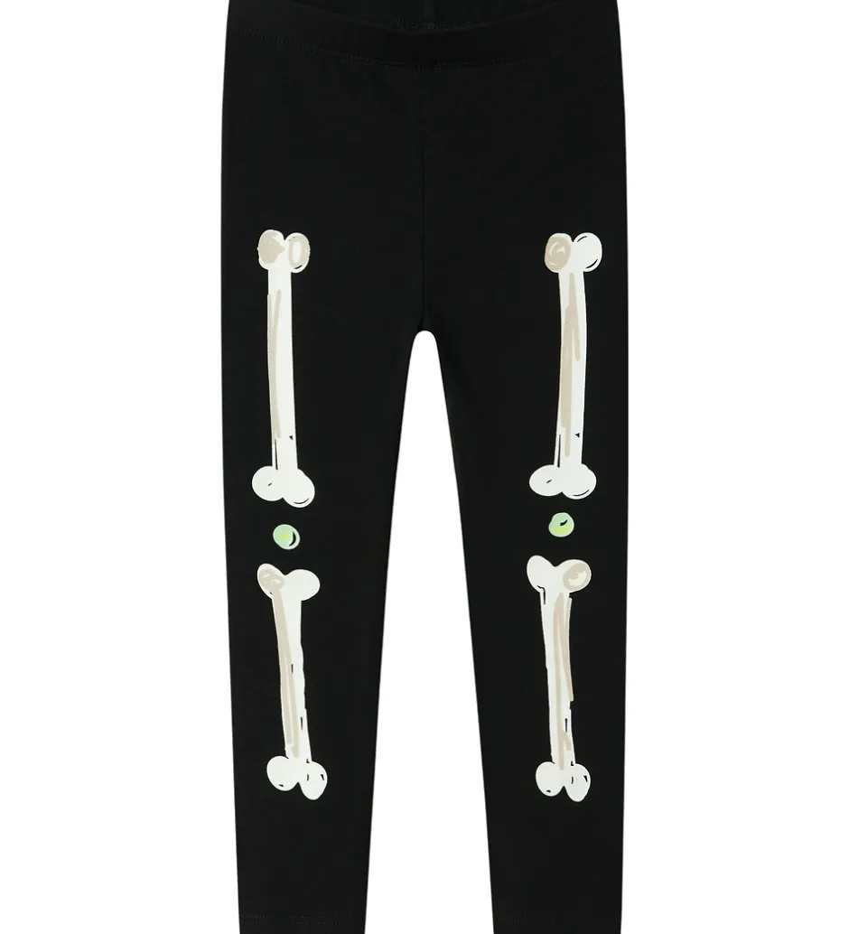 Nattøj - 2-delt - Glow - NmnOwen - Sort/Lemonade>Name It Clearance