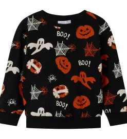 Sweatshirt - NmnOpal - Sort m. Print>Name It