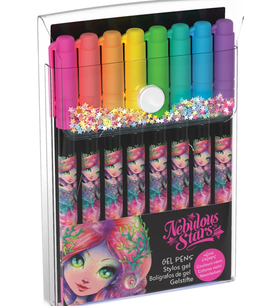 Kuglepenne - Gel - 8 stk. - Neon>Nebulous Stars Online