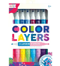 Dobbeltsidede Tuscher - 8 stk - Color Layers>Ooly Discount