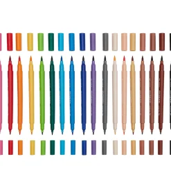 Dobbeltsidede Tuscher - 18 stk - Color Together>Ooly Hot