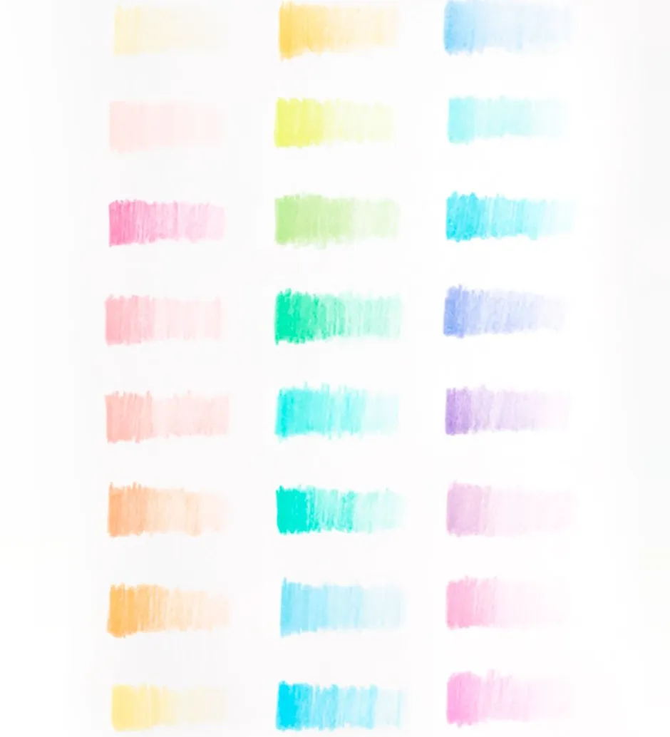 Farveblyanter - Pastel Hues - 24 Stk - Pastel Mix>Ooly Outlet