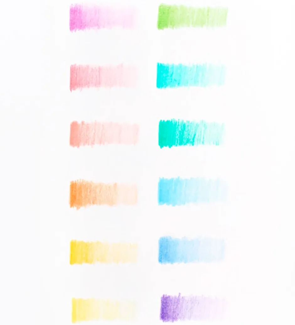 Farveblyanter - Pastel Hues - 12 Stk - Pastel Mix>Ooly Discount