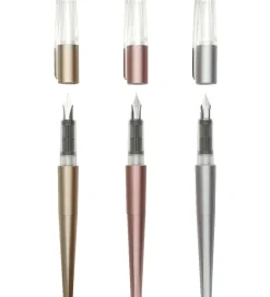 Fyldepen m. Notesbog - 3 Stk - Dual Tip Metallic Markers>Ooly Online