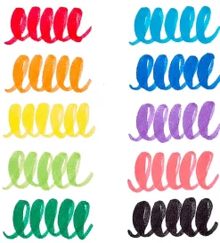 Jumbo Tusher - Big Bright Brush - 10 Stk - Multifarvet><noscript><img width=