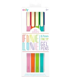 Kuglepen - 6 Stk - Fine Line Colored Gel Pens>Ooly Clearance
