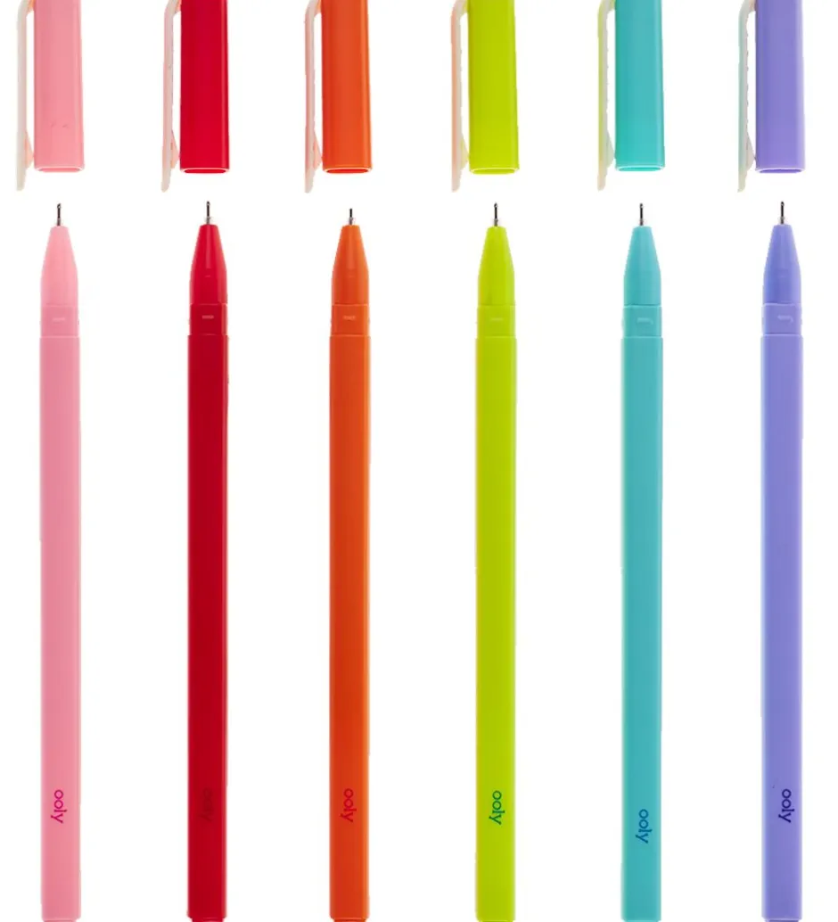 Kuglepen - 6 Stk - Fine Line Colored Gel Pens>Ooly Clearance