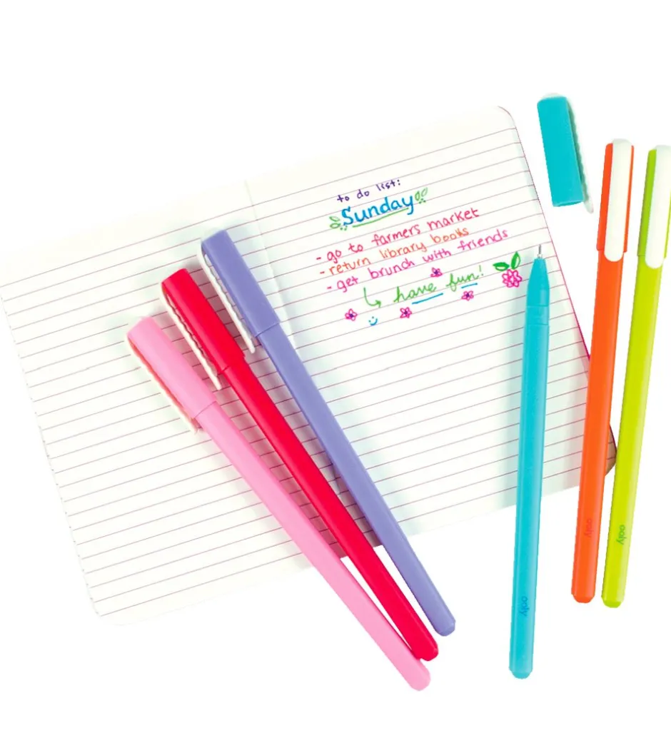 Kuglepen - 6 Stk - Fine Line Colored Gel Pens>Ooly Clearance