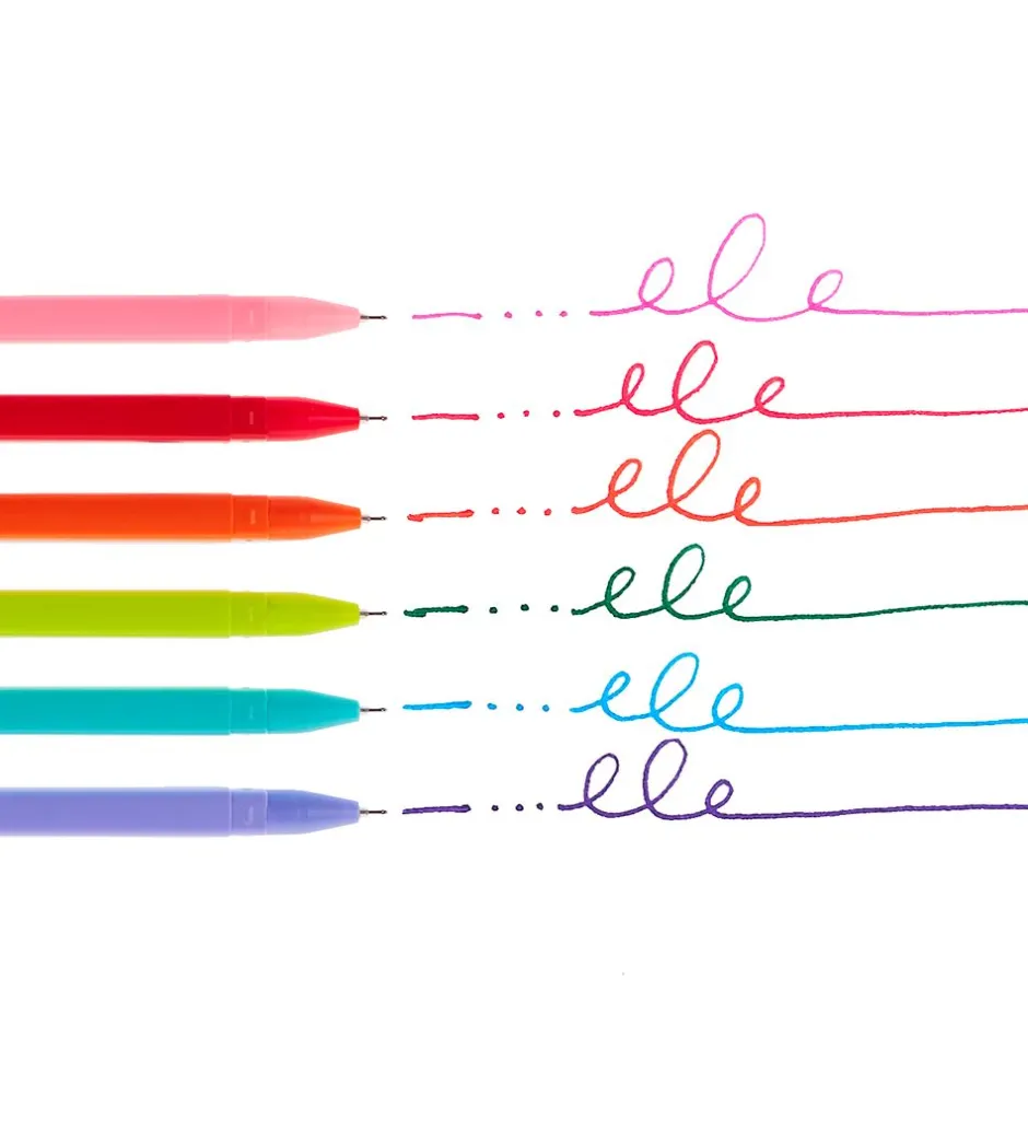 Kuglepen - 6 Stk - Fine Line Colored Gel Pens>Ooly Clearance