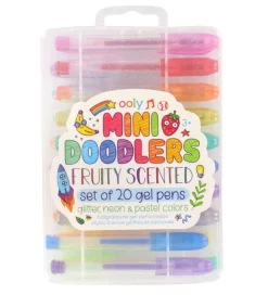 Kuglepenne - 20 stk - Gel - Mini Doodlers - Multifarvet>Ooly