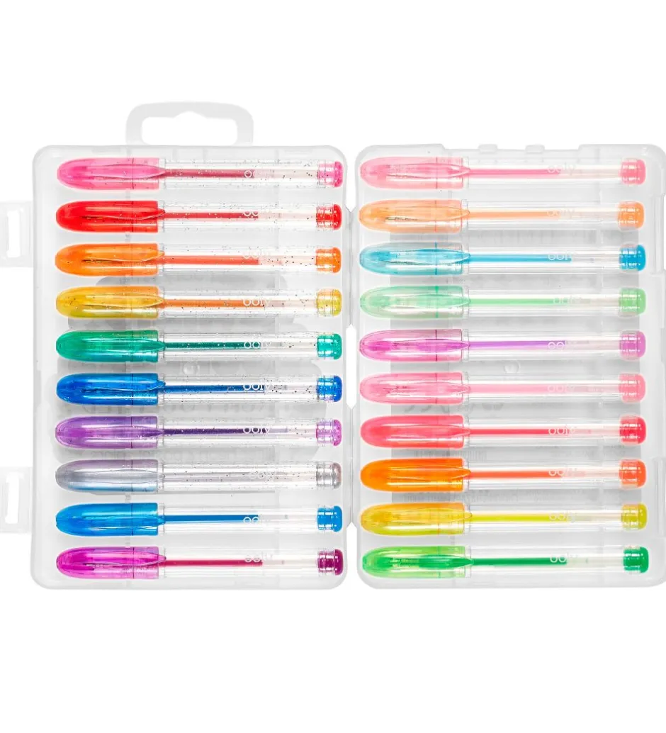 Kuglepenne - 20 stk - Gel - Mini Doodlers - Multifarvet>Ooly