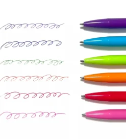 Kuglepenne - Bright Writers Colored Ballpoint Pens - 6 Stk.>Ooly Discount