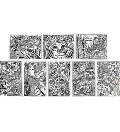 Magiske Maleark - Hidden Colors - 8 Stk. - Magic Jungle>Ooly Sale