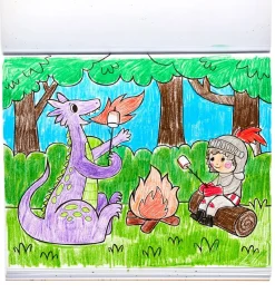 Malebog - 31 Sider - Knights and Dragons><noscript><img width=