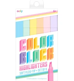 Overstregningstuscher - 6 Stk - Color Block Highlighters>Ooly Clearance