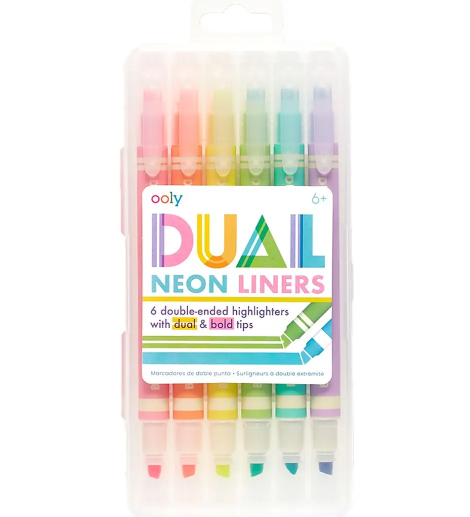 Overstregningstuscher - 6 Stk - Dual Liner Neon Highlighter>Ooly Best