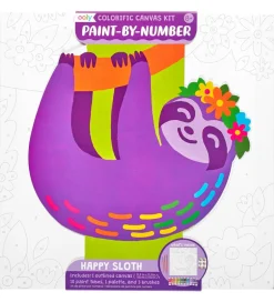 Paint By Number Sæt - Happy Sloth>Ooly