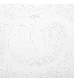 Paint By Number Sæt - Happy Sloth><noscript><img width=