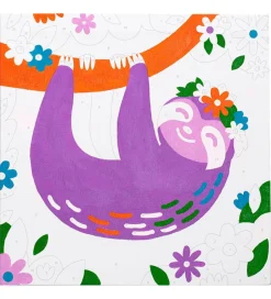 Paint By Number Sæt - Happy Sloth><noscript><img width=