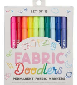 Tekstiltuscher - 12 stk - Fabric Doodlers>Ooly Best