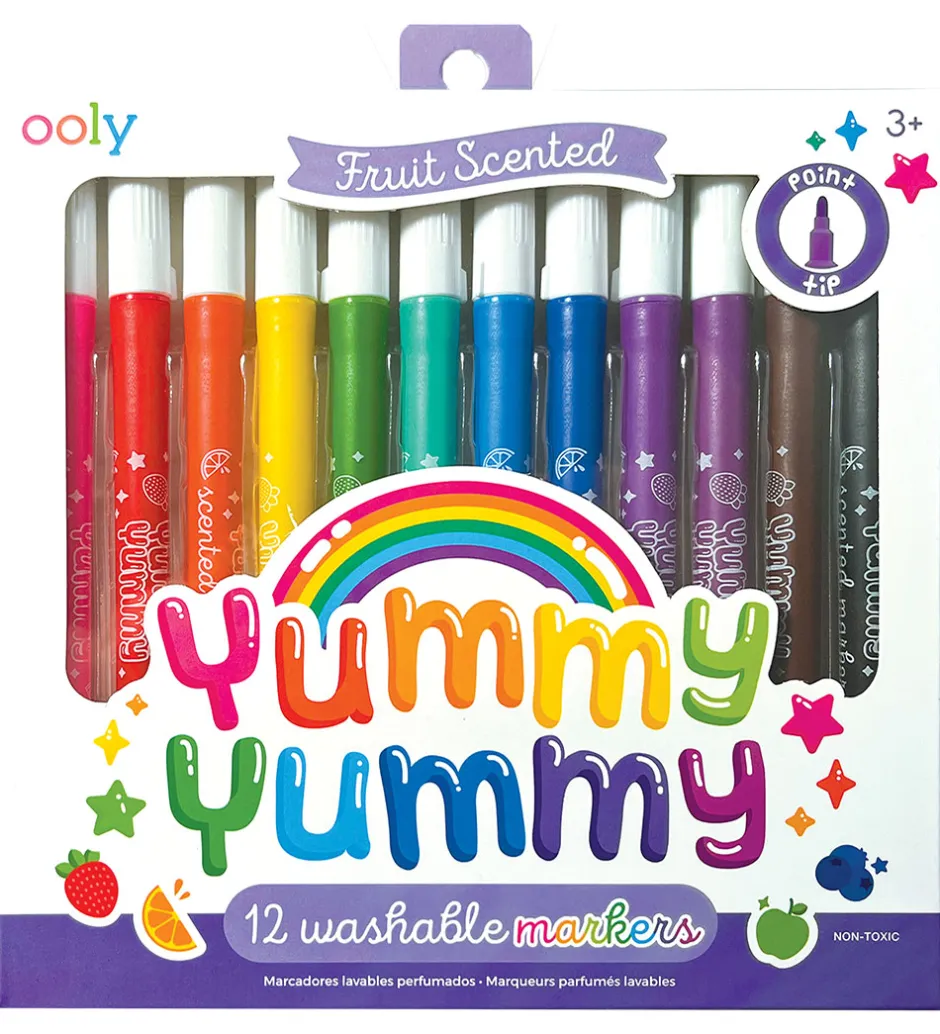 Tuscher m. Frugtduft - 12 stk - Yummy Yummy>Ooly New