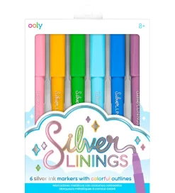 Tusher - Silver Linings - 6 Stk - Multifarvet Sølv>Ooly Outlet