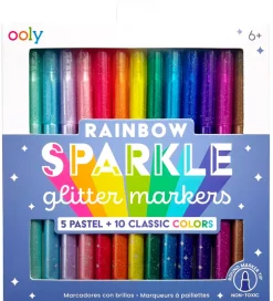 Tusser - 15-pak - Rainbow Sparkle Glitter>Ooly Clearance