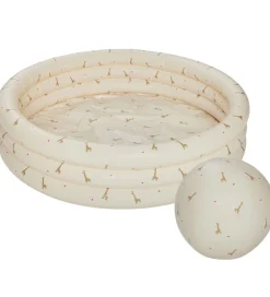 Badebassin m. Badebold - 85x26 cm - Butter/Giraffe>OYOY Clearance