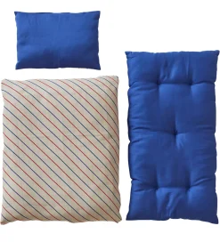 Dukkesengetøj m. Madras - Stribet - Blue>OYOY Online
