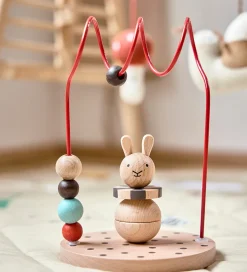 Kugleramme - Circus Rabbit - Træ - Nature/Cherry Red>OYOY Clearance