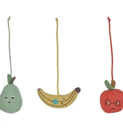 Ophæng - 3 stk - Frugt - Yellow / Red / Green>OYOY