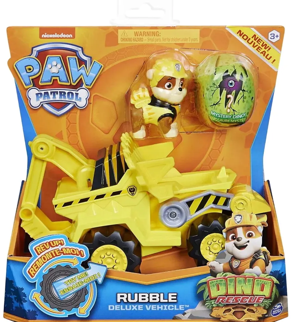 Legetøjsbil - Dino Rescue - Rubble>Paw Patrol New