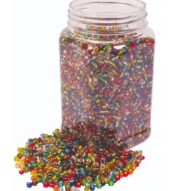 Perler - Glasperler Indfarvet - 4 mm - 500 g>Playbox Clearance