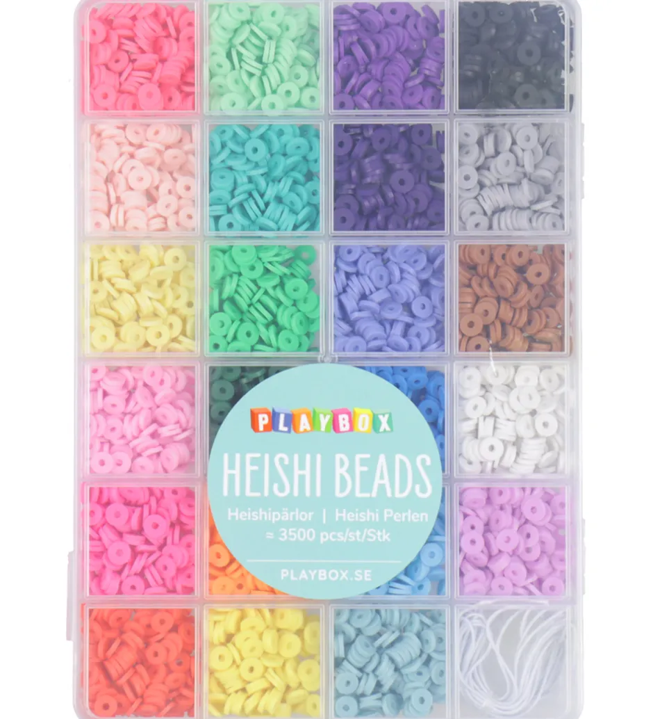 Perler - Heishi Perler I Opbevaringsæske - 3500 stk.>Playbox Sale